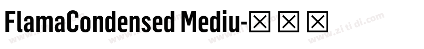 FlamaCondensed Mediu字体转换 FlamaCondensed Mediu字体转换
